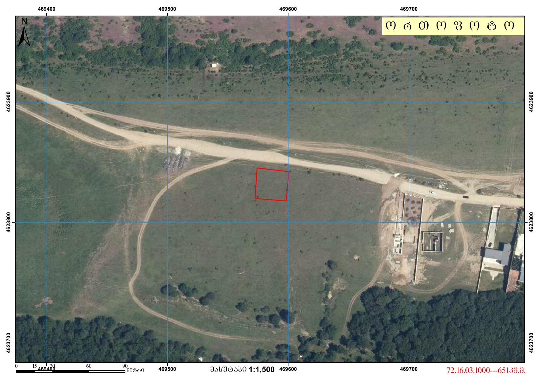 Orthophoto site map